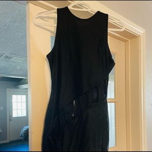 Dollskill medium black sleeveless dress with cut outs, brand new